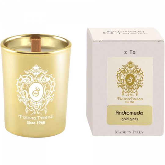 Andromeda Gold Glass Candles